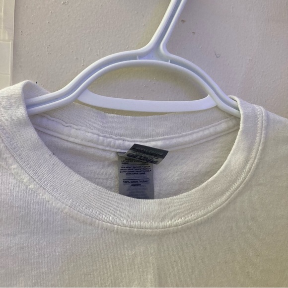 Gildan 2-pack blank white 100% cotton short-sleeve tee in men’s medium - Picture 3 of 6